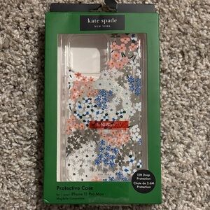 NWT Kate Spade Floral iPhone 15 Pro Max Case